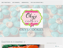 Tablet Screenshot of okyscookies.com